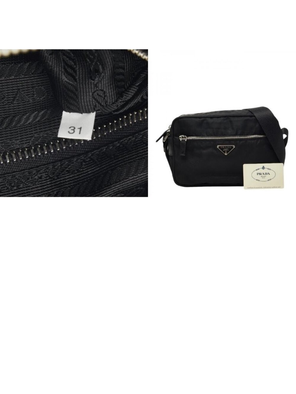 ★SOLD★ Prada Shoulder Bag Black Nylon - Picture 10 of 10